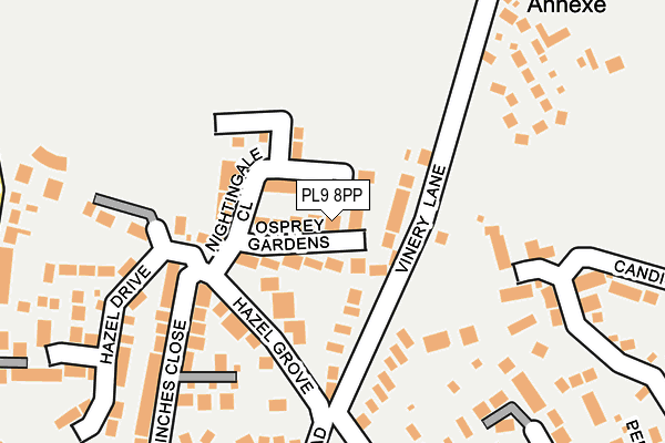 PL9 8PP map - OS OpenMap – Local (Ordnance Survey) PL9 8PP map - OS OpenMap – Local (Ordnance Survey)