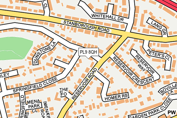 PL9 8QH map - OS OpenMap – Local (Ordnance Survey) PL9 8QH map - OS OpenMap – Local (Ordnance Survey)