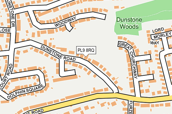 PL9 8RQ map - OS OpenMap – Local (Ordnance Survey) PL9 8RQ map - OS OpenMap – Local (Ordnance Survey)
