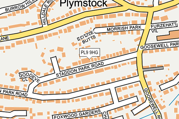 PL9 9HG map - OS OpenMap – Local (Ordnance Survey) PL9 9HG map - OS OpenMap – Local (Ordnance Survey)