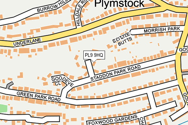 PL9 9HQ map - OS OpenMap – Local (Ordnance Survey) PL9 9HQ map - OS OpenMap – Local (Ordnance Survey)