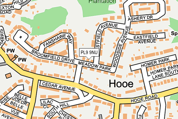 PL9 9NU map - OS OpenMap – Local (Ordnance Survey) PL9 9NU map - OS OpenMap – Local (Ordnance Survey)