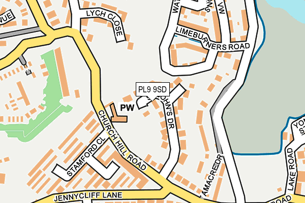 PL9 9SD map - OS OpenMap – Local (Ordnance Survey) PL9 9SD map - OS OpenMap – Local (Ordnance Survey)
