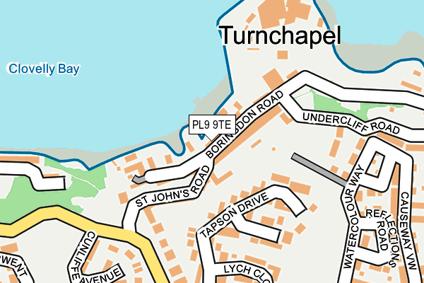 PL9 9TE map - OS OpenMap – Local (Ordnance Survey) PL9 9TE map - OS OpenMap – Local (Ordnance Survey)