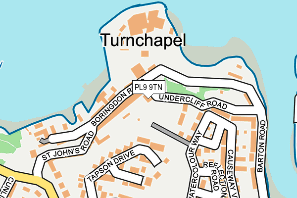 PL9 9TN map - OS OpenMap – Local (Ordnance Survey) PL9 9TN map - OS OpenMap – Local (Ordnance Survey)