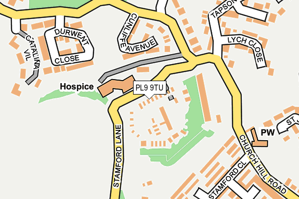PL9 9TU map - OS OpenMap – Local (Ordnance Survey)