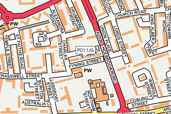 PO1 1JG map - OS OpenMap – Local (Ordnance Survey) PO1 1JG map - OS OpenMap – Local (Ordnance Survey)