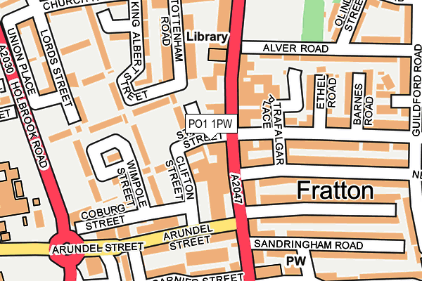 PO1 1PW map - OS OpenMap – Local (Ordnance Survey) PO1 1PW map - OS OpenMap – Local (Ordnance Survey)