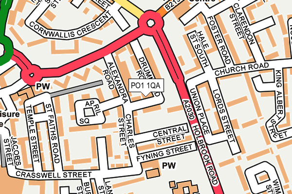PO1 1QA map - OS OpenMap – Local (Ordnance Survey) PO1 1QA map - OS OpenMap – Local (Ordnance Survey)