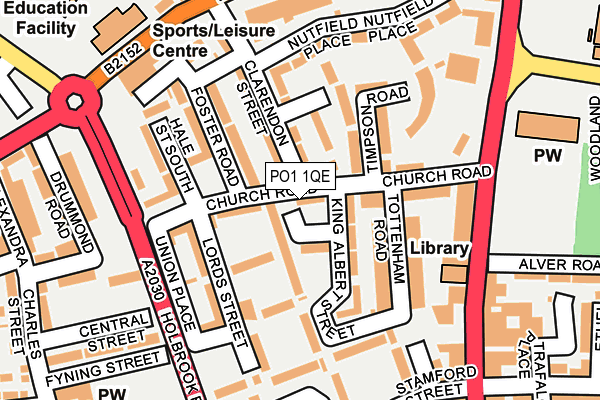 PO1 1QE map - OS OpenMap – Local (Ordnance Survey) PO1 1QE map - OS OpenMap – Local (Ordnance Survey)