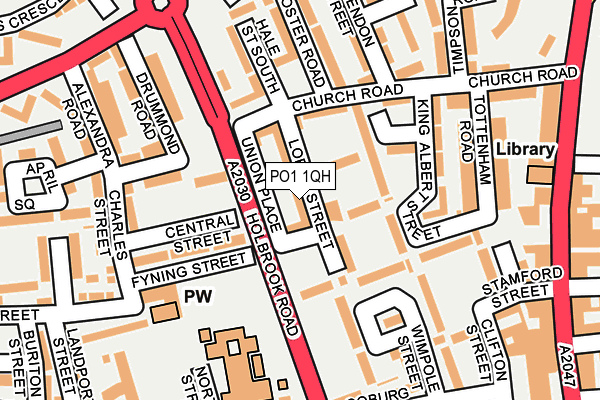 PO1 1QH map - OS OpenMap – Local (Ordnance Survey) PO1 1QH map - OS OpenMap – Local (Ordnance Survey)