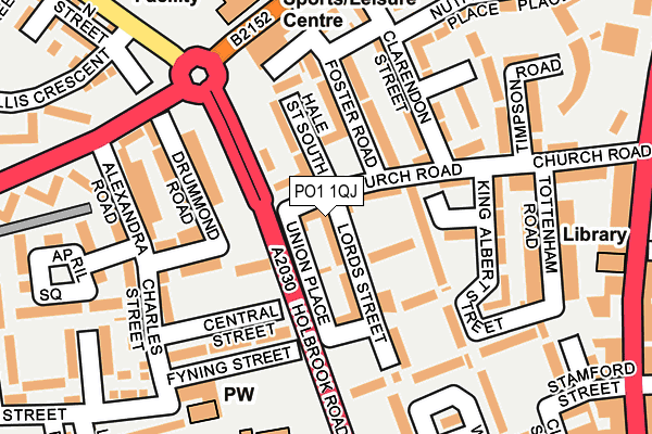PO1 1QJ map - OS OpenMap – Local (Ordnance Survey) PO1 1QJ map - OS OpenMap – Local (Ordnance Survey)