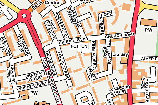 PO1 1QN map - OS OpenMap – Local (Ordnance Survey) PO1 1QN map - OS OpenMap – Local (Ordnance Survey)