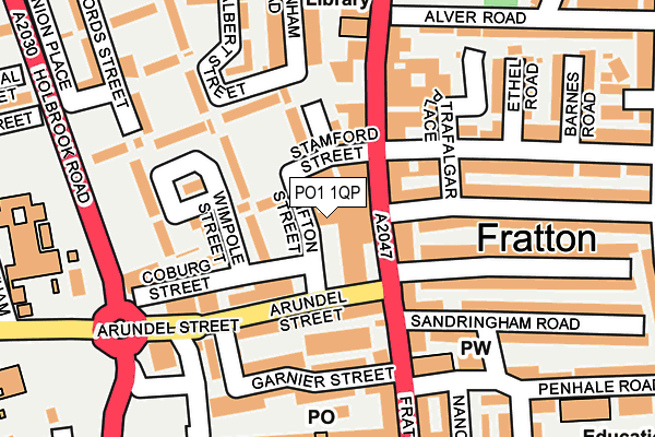 PO1 1QP map - OS OpenMap – Local (Ordnance Survey) PO1 1QP map - OS OpenMap – Local (Ordnance Survey)