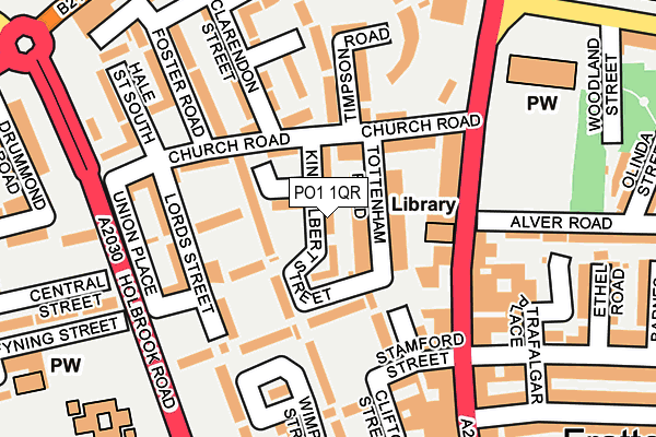 PO1 1QR map - OS OpenMap – Local (Ordnance Survey)