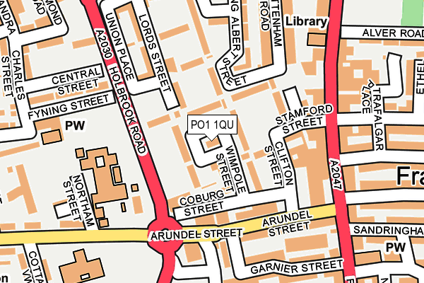 PO1 1QU map - OS OpenMap – Local (Ordnance Survey) PO1 1QU map - OS OpenMap – Local (Ordnance Survey)
