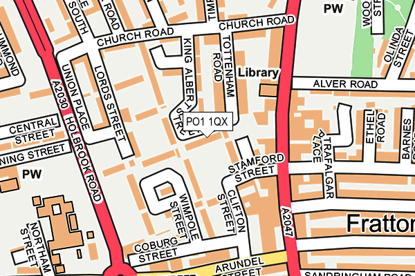 PO1 1QX map - OS OpenMap – Local (Ordnance Survey) PO1 1QX map - OS OpenMap – Local (Ordnance Survey)