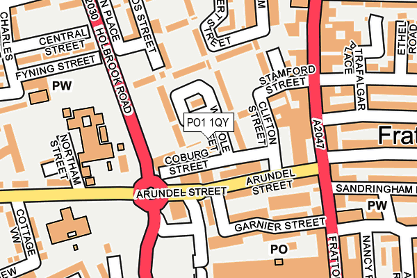 PO1 1QY map - OS OpenMap – Local (Ordnance Survey) PO1 1QY map - OS OpenMap – Local (Ordnance Survey)