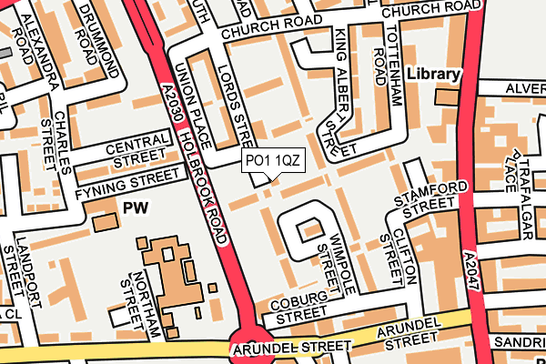 PO1 1QZ map - OS OpenMap – Local (Ordnance Survey) PO1 1QZ map - OS OpenMap – Local (Ordnance Survey)