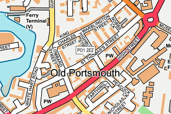 PO1 2EZ map - OS OpenMap – Local (Ordnance Survey) PO1 2EZ map - OS OpenMap – Local (Ordnance Survey)