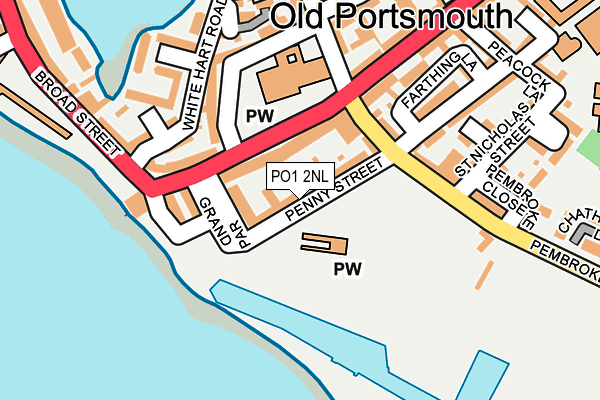 PO1 2NL map - OS OpenMap – Local (Ordnance Survey) PO1 2NL map - OS OpenMap – Local (Ordnance Survey)