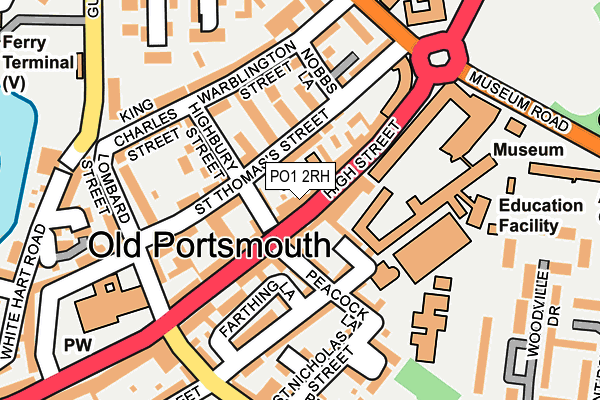 PO1 2RH map - OS OpenMap – Local (Ordnance Survey) PO1 2RH map - OS OpenMap – Local (Ordnance Survey)