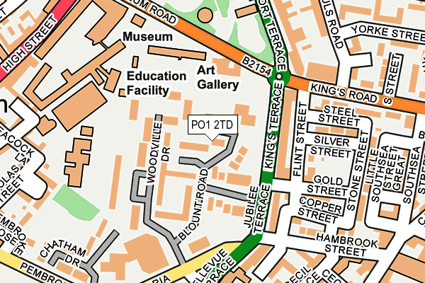 PO1 2TD map - OS OpenMap – Local (Ordnance Survey) PO1 2TD map - OS OpenMap – Local (Ordnance Survey)