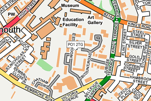 PO1 2TG map - OS OpenMap – Local (Ordnance Survey) PO1 2TG map - OS OpenMap – Local (Ordnance Survey)