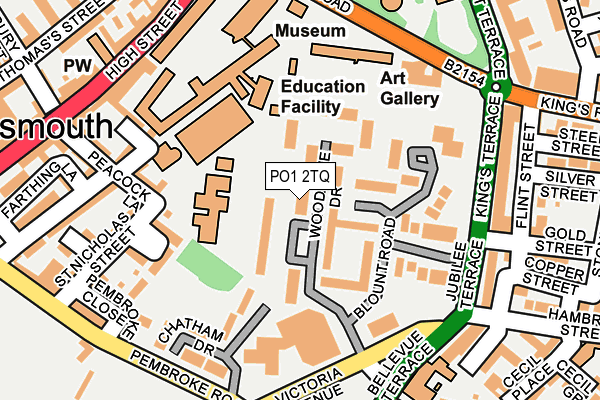 PO1 2TQ map - OS OpenMap – Local (Ordnance Survey) PO1 2TQ map - OS OpenMap – Local (Ordnance Survey)