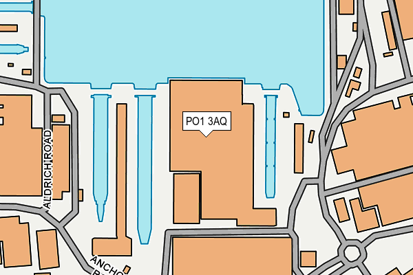 PO1 3AQ map - OS OpenMap – Local (Ordnance Survey) PO1 3AQ map - OS OpenMap – Local (Ordnance Survey)