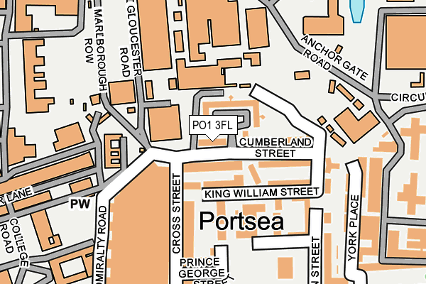 PO1 3FL map - OS OpenMap – Local (Ordnance Survey) PO1 3FL map - OS OpenMap – Local (Ordnance Survey)