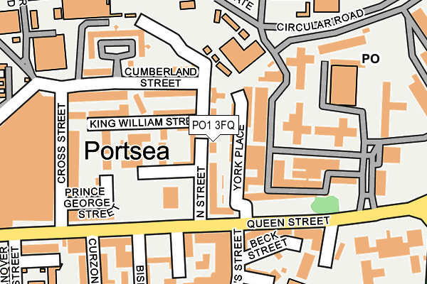 PO1 3FQ map - OS OpenMap – Local (Ordnance Survey) PO1 3FQ map - OS OpenMap – Local (Ordnance Survey)