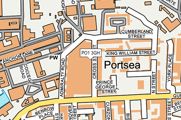 PO1 3GH map - OS OpenMap – Local (Ordnance Survey) PO1 3GH map - OS OpenMap – Local (Ordnance Survey)