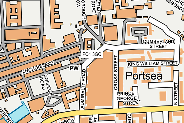 PO1 3GQ map - OS OpenMap – Local (Ordnance Survey) PO1 3GQ map - OS OpenMap – Local (Ordnance Survey)