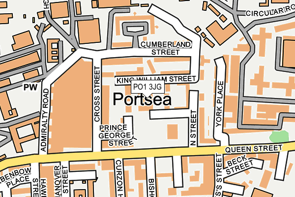 PO1 3JG map - OS OpenMap – Local (Ordnance Survey) PO1 3JG map - OS OpenMap – Local (Ordnance Survey)