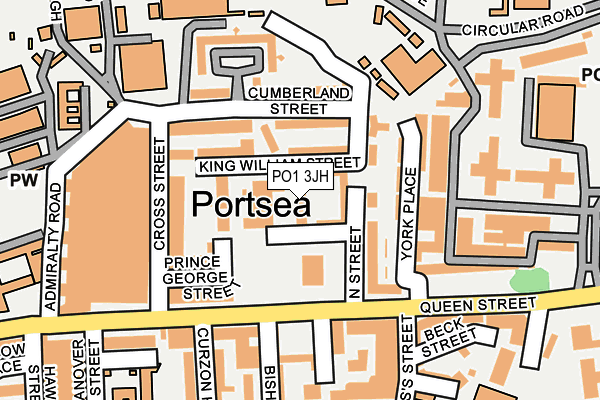 PO1 3JH map - OS OpenMap – Local (Ordnance Survey) PO1 3JH map - OS OpenMap – Local (Ordnance Survey)