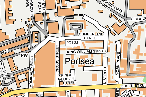 PO1 3JJ map - OS OpenMap – Local (Ordnance Survey) PO1 3JJ map - OS OpenMap – Local (Ordnance Survey)