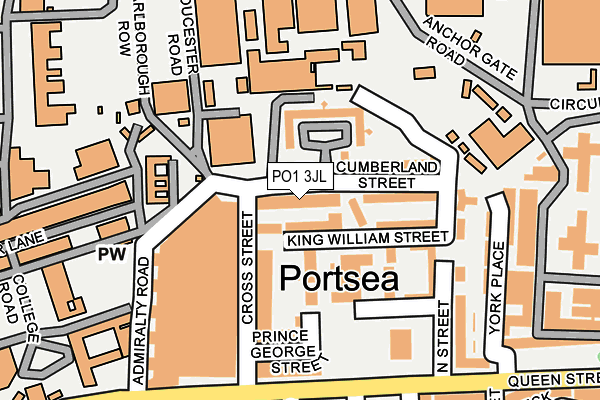 PO1 3JL map - OS OpenMap – Local (Ordnance Survey) PO1 3JL map - OS OpenMap – Local (Ordnance Survey)