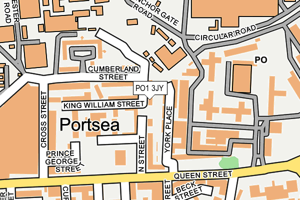 PO1 3JY map - OS OpenMap – Local (Ordnance Survey) PO1 3JY map - OS OpenMap – Local (Ordnance Survey)