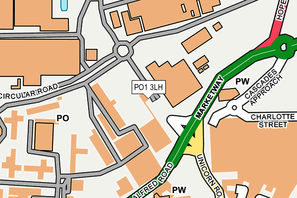 PO1 3LH map - OS OpenMap – Local (Ordnance Survey) PO1 3LH map - OS OpenMap – Local (Ordnance Survey)