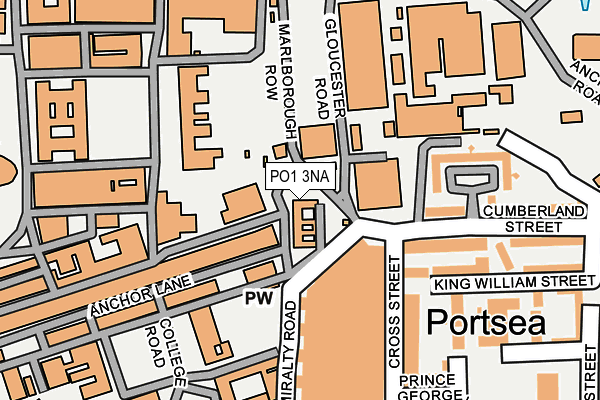 PO1 3NA map - OS OpenMap – Local (Ordnance Survey) PO1 3NA map - OS OpenMap – Local (Ordnance Survey)