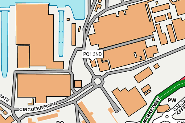 PO1 3ND map - OS OpenMap – Local (Ordnance Survey) PO1 3ND map - OS OpenMap – Local (Ordnance Survey)