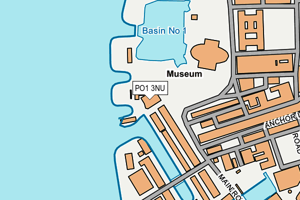 PO1 3NU map - OS OpenMap – Local (Ordnance Survey) PO1 3NU map - OS OpenMap – Local (Ordnance Survey)