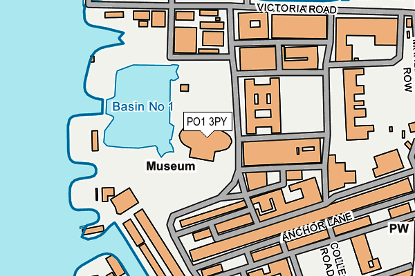 PO1 3PY map - OS OpenMap – Local (Ordnance Survey) PO1 3PY map - OS OpenMap – Local (Ordnance Survey)