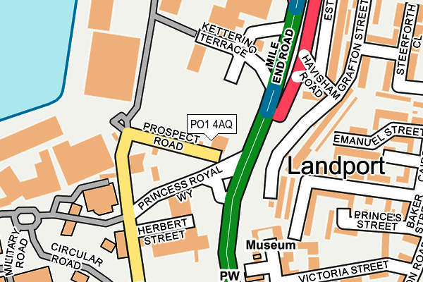 PO1 4AQ map - OS OpenMap – Local (Ordnance Survey) PO1 4AQ map - OS OpenMap – Local (Ordnance Survey)