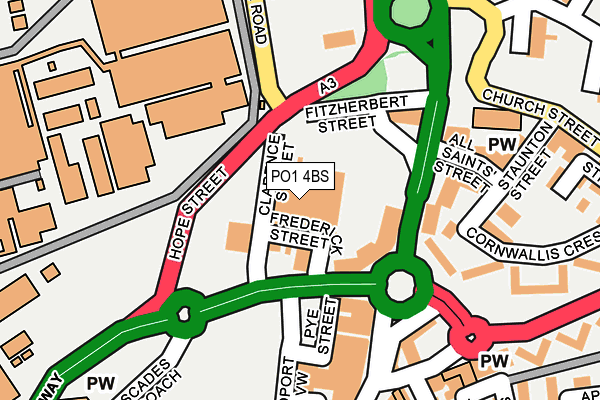 PO1 4BS map - OS OpenMap – Local (Ordnance Survey) PO1 4BS map - OS OpenMap – Local (Ordnance Survey)