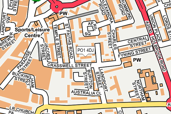 PO1 4DJ map - OS OpenMap – Local (Ordnance Survey) PO1 4DJ map - OS OpenMap – Local (Ordnance Survey)