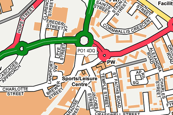 PO1 4DQ map - OS OpenMap – Local (Ordnance Survey) PO1 4DQ map - OS OpenMap – Local (Ordnance Survey)