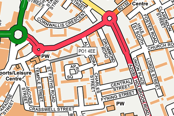PO1 4EE map - OS OpenMap – Local (Ordnance Survey) PO1 4EE map - OS OpenMap – Local (Ordnance Survey)