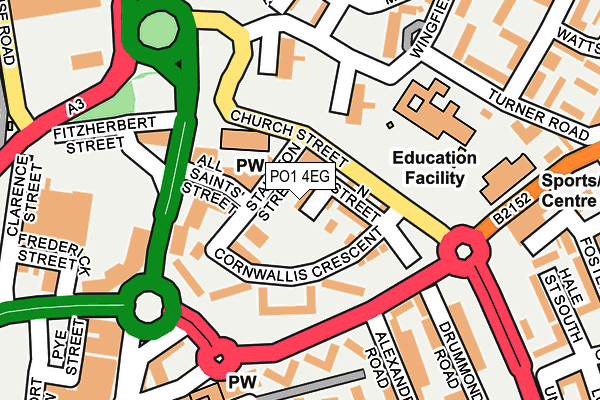 PO1 4EG map - OS OpenMap – Local (Ordnance Survey) PO1 4EG map - OS OpenMap – Local (Ordnance Survey)